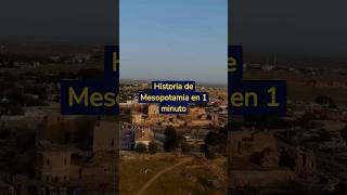 Historia de Mesopotamia en 1 minuto mesopotamia historia [upl. by Noitna]