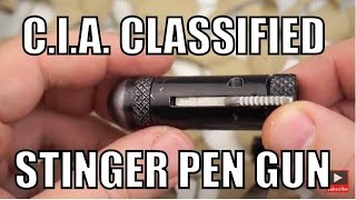 Military Armament Corporation MAC CIA Stinger SSSW Single Shot Survival Weapon Pen Gun Overview  N [upl. by Miahc]