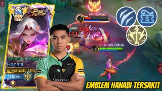 SETTINGAN EMBLEM HANABI FROM SUPER MARCO DAMAGENYA SAKIT BANGET MLBB [upl. by Rogergcam]