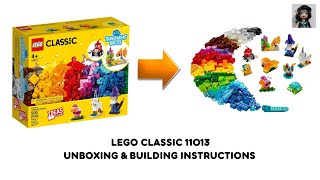 Lego classic 11013 ideas Unboxing and Building instructions [upl. by Edivad95]