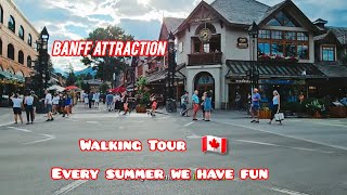 WALKING TOUR AROUND BANFF NATIONAL PARK travel tourism attraction alberta banff canada [upl. by Khalin]