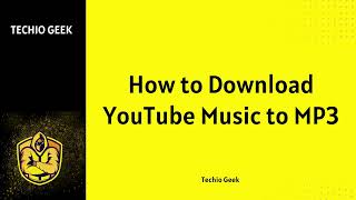 How to Download YouTube Music to MP3 [upl. by Ynaffit230]