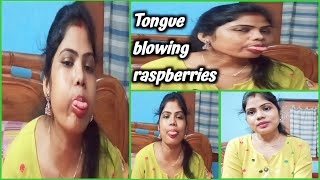 Tongue Blowing Raspberries Challenge । Bengali Challenge Video । Viral video 😵🤔🤣🔥 [upl. by Gloriana]