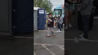 Tailgaters and fans getting ready to go to the Raiders and Chiefs game [upl. by Graner]