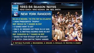 NHL Tonight John Giannone talks Rangers title anniversary Feb 8 2019 [upl. by Alinna400]