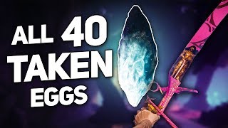 Destiny 2 All 40 Taken Egg Locations amp How to Get the Harbingers Echo Exotic [upl. by Yrevi]