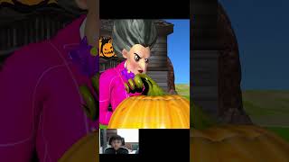 Scary Teacher 3D vs Squid Game Halloween Nick and Tani Win With Pumpkins shortsvideo [upl. by Holbrooke455]