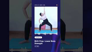 Prenatal yoga for 3rd Trimester  Pregnancy Yoga for lower body strength prenatalyoga pregnancy [upl. by Hillel]