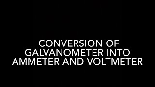 Learn physics within 5 minutes  Conversion of Galvanometer into Ammeter and Voltmeter [upl. by Nonnad418]