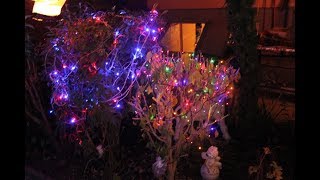 Petites astuces pour installer des décos de Noël  comment mettre une LED dans un buisson [upl. by Wavell]