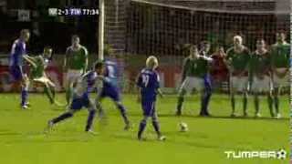 Perparim Hetemaj Finland amazing free kick goal against Northern Ireland [upl. by Noxaj658]