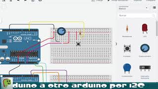 comunicacion i2C por wireh arduino a arduino 3 arduinos [upl. by Rivard]