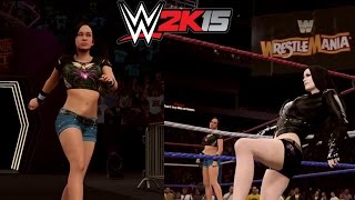 Paige vs AJ Lee  WWE2K15 submission Match [upl. by Aeel322]