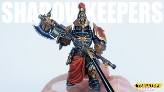 How To Paint SHADOWKEEPERS Adeptus Custodes including highlighting black armour for Warhammer 40000 [upl. by Werby327]