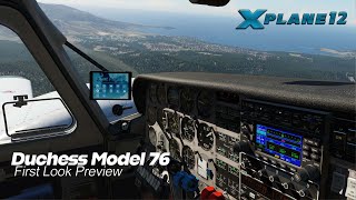 Just Flight Duchess Model 76 for XPlane 12  Preview [upl. by Ettennat]