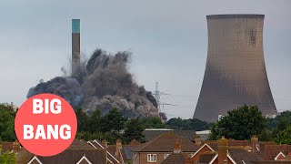 Didcot Power station is blown up  five months after tragic collapse [upl. by Dominik]