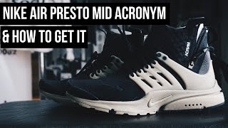 THE SNKRS  NIKE AIR PRESTO MID ACRONYM [upl. by Elinad]