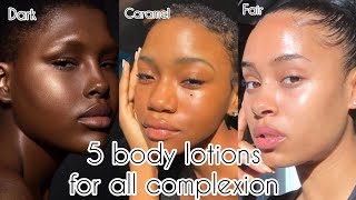 5 Best body lotions that would maintain your complexion  fair caramel and dark skin [upl. by Doelling187]