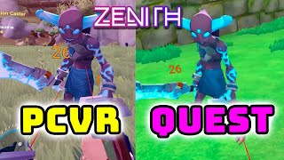 ZENITH Quest 2 vs PCVR Graphics and VR Gameplay Comparison [upl. by Fougere]