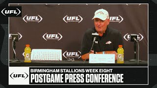 Birmingham Stallions Week 8 postgame press conference  United Football League [upl. by Eeram448]