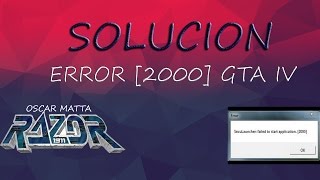 Solucion  Error 2000  Razor  Seculauncher Failed To Start Application 2000  OSCAR MATTA [upl. by Files]