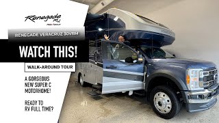 2024 Renegade Veracruz 30VRM Super C Motorhome For Sale Features  Renegade Dealer Michigan IN OH [upl. by Ynamad]