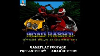 Road Rash 2 Level 1 Difficulty Alaska General Game Play [upl. by Akibma]