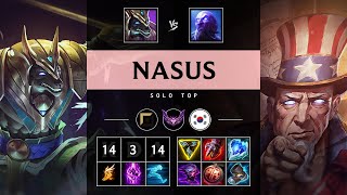 Nasus Top vs Ryze Legendary  KR Master Patch 1418 [upl. by Farny]