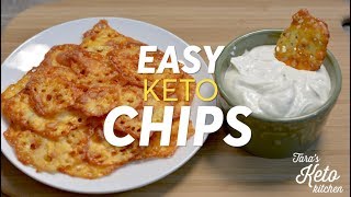 Keto Chips Zero Carb Easy Delicious Just One Ingredient  Taras Keto Kitchen [upl. by Ardnohsal256]