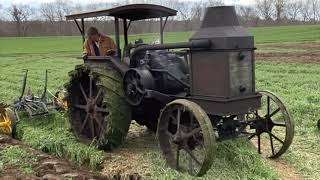 Plowing with A 1924 Rumely H 1630 tractor [upl. by Aissatan148]