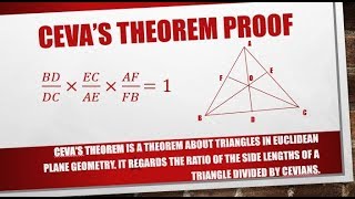 Cevas Theorem Proof Hindi  Kamaldheeriya [upl. by Yztim891]