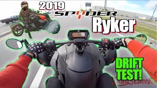 2019 CanAm Spyder Ryker 900 Test Ride  Review  Burnout Machine [upl. by Clemens]