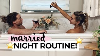 COUPLES NIGHT ROUTINE Julia amp Hunter Havens [upl. by Dorthy]