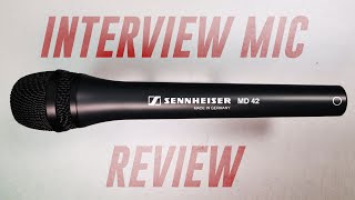 Sennheiser MD42 Interview Mic ReviewTest Compared to EV635a RE50B HMM2 Reporter Interviewer [upl. by Mayor]