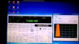 kenwood TS 480HX and software ARCP 480 [upl. by Ennaeirb]