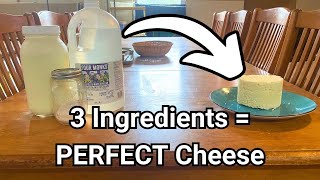 Make The Most Versatile Cheese  Only 3 Ingredients [upl. by Lexine]