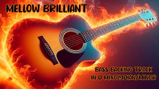 Mellow Brilliant Bass Backing Track in D Mixolydian Minor [upl. by Eanad152]