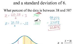 Using Table A to find Percent of Data in a Normal Distribution [upl. by Waddell]