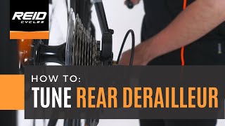 HOW TO Tune Rear Derailleur [upl. by Llenroc]