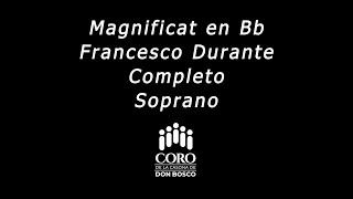 07  Magnificat Durante Completo  Soprano  Bonus Track [upl. by Draneb28]