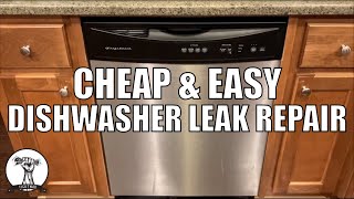 EASY FIX Dishwasher Leak  How to Fix a Leaking Dishwasher [upl. by Dyana]