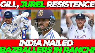 Gill amp Jurel RESISTANCE gives India SERIES WIN  India vs England 4th Test [upl. by Cassondra]