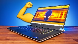 The Most Powerful Alienware Gaming Laptop x17 R2 Review [upl. by Atter]