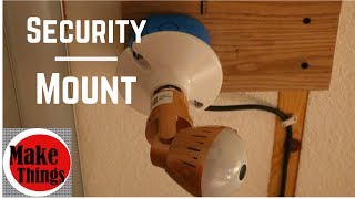 A Good Mount For a Security Light Bulb Camera  Instructable Safe amp Secure Challenge [upl. by Yerag249]