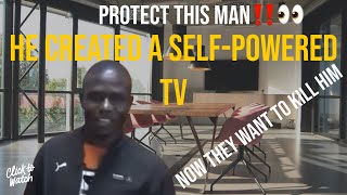 Zimbabwean man Invented a Selfpowered TV Next level technology SO Ivie Anita fyp tech tv [upl. by Donadee]