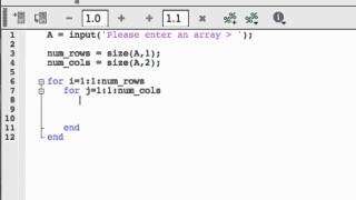 FOR loops in MATLAB Nested FOR loops [upl. by Adyl]