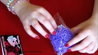 GRAPE Scented Rainbow Loom Rubber Band Haul  Rubber Band Bracelets Rings Charms Twistz Bandz [upl. by Altis]