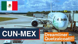 Reporte de Viaje  Aeromexico  Boeing 7879  Cancún  Ciudad de México  Clase Premier [upl. by Ecylla704]