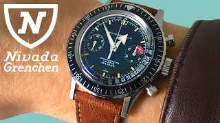 Nivada Grenchen Chronomaster The Universal Sports Watch Review [upl. by Malloy]