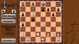 SchachWM 2012 Runde 1 Anand vs Gelfand [upl. by Flannery]